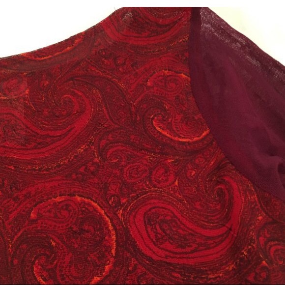 Jacques Three Quarter Length Swirls Top - Picture 3 of 4